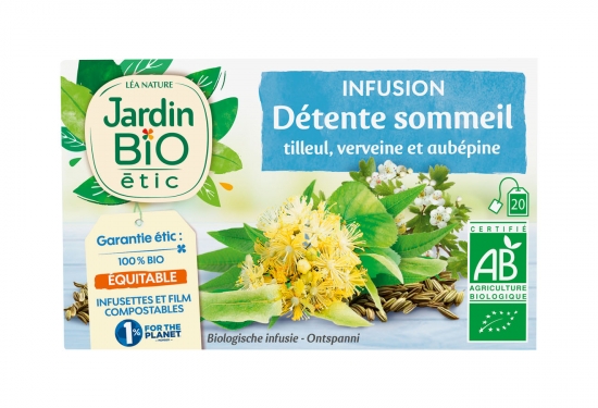 Infusion détente sommeil tilleul/verveine/aubépine