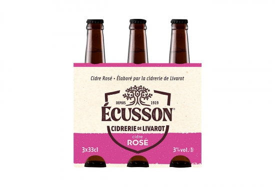 Lot de 2 packs de cidre rosé de Normandie 3°
