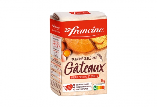 Farine de blé pour gâteaux poudre à lever incorporée