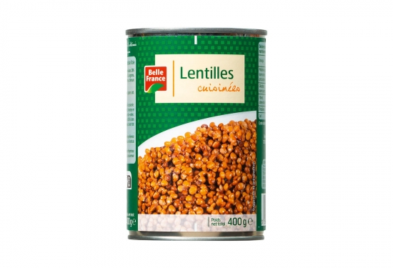 1/2 Lentilles cuisinées