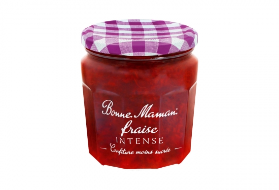 Lot de 2 pots de confiture fraise intense