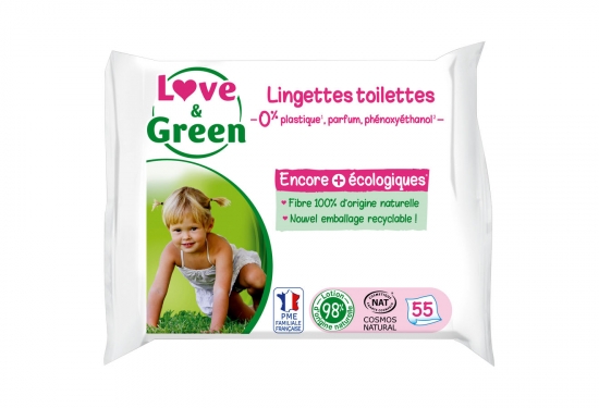 55 lingettes toilettes