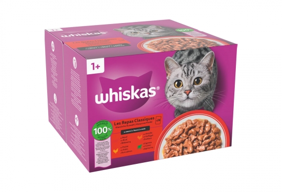Whiskas "Les repas classiques" en sauce pour chat adulte