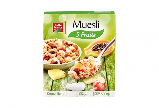 Muesli croustillant aux 5 fruits