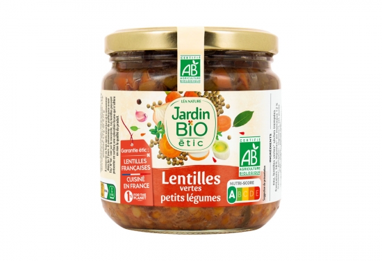 Lentilles cuisinées aux petits légumes