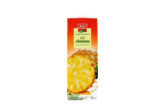 Jus d'ananas sans sucres ajoutés