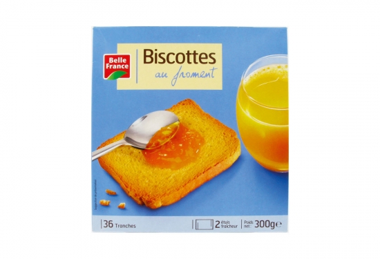 36 biscottes au froment