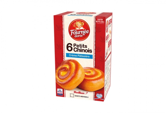 6 Petits Chinois à la crème pâtissière, sachet individuel