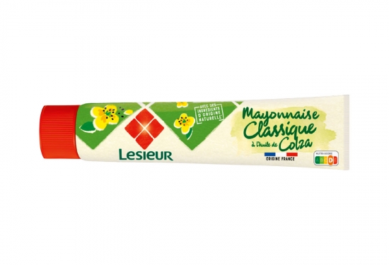 Mayonnaise classique Lesieur tube 175g aux oeufs de poules élevées en plein air