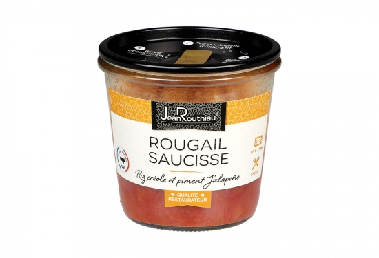 Rougail saucisse au piment de Jalapeño et son riz créole