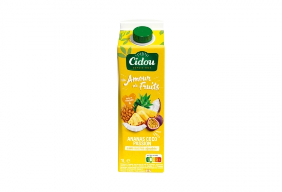 Ananas - coco - passion sans sucres ajoutés