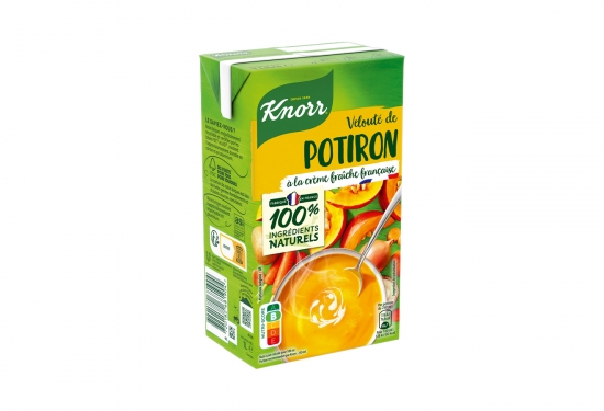 Velouté de potiron à la crème fraîche française