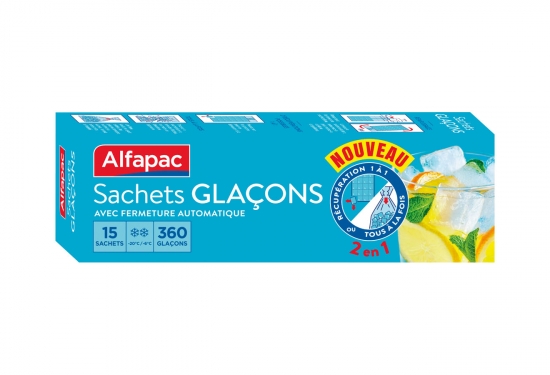 15 sachets glaçons