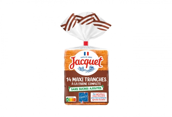 14 Maxi tranches farine complète sans sucres ajoutés