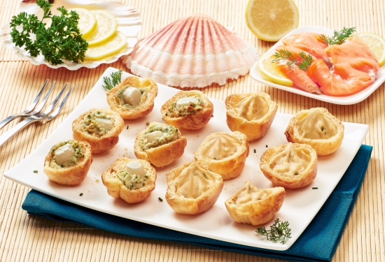 12 Mini-choux apéritifs