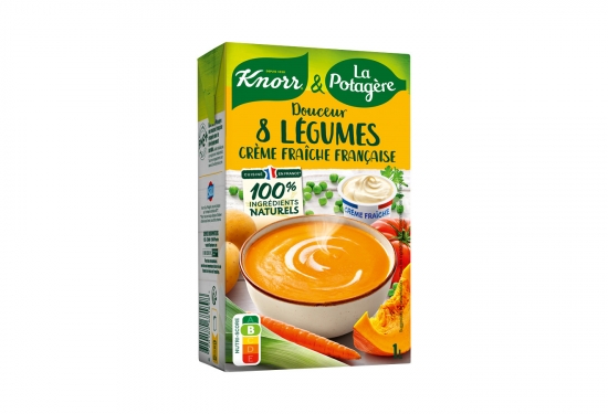 Douceur  de 8 légumes à la crème fraîche française