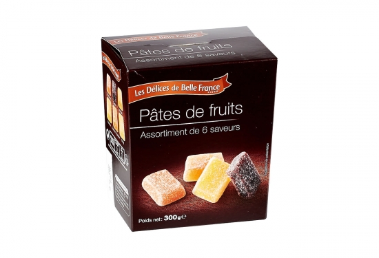 Assortiment de pâtes de fruits aux 6 saveurs