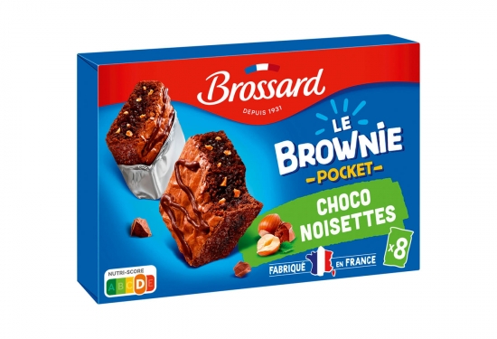 8 mini brownies choco noisettes