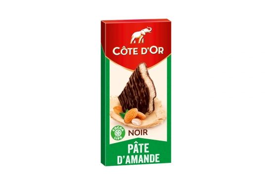 Noir fourré pâte d'amandes Côte d'Or