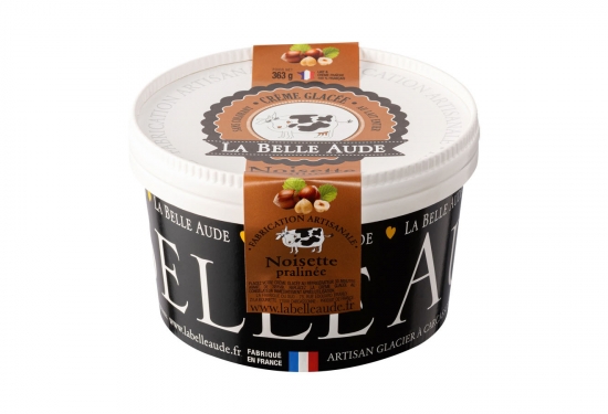 Crème glacée noisette pralinée