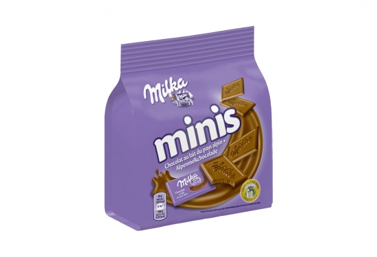 20 mignonnettes de chocolat au lait