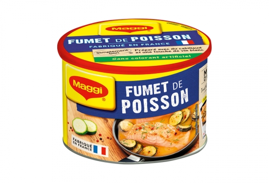 Fumet de poisson 
 touche de vin blanc