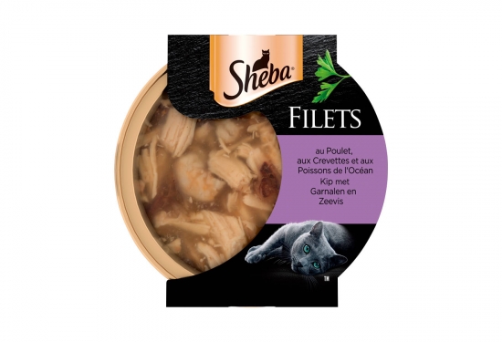 Sheba filets au poulet, aux crevette set aux poissons de l'océan