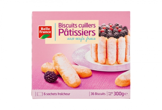 36 biscuits cuillers pâtissiers aux oeufs frais