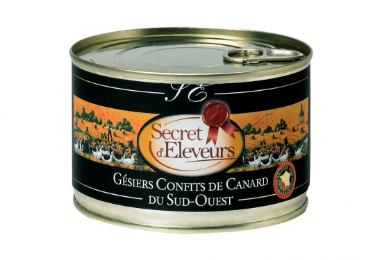 Confit de gésiers de canard du Sud-Ouest -