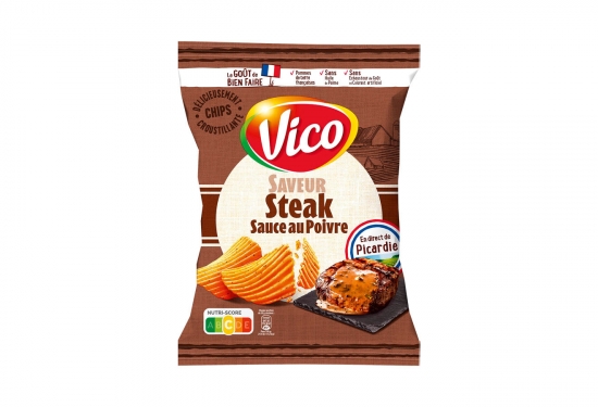 Chips saveur steak sauce au poivre