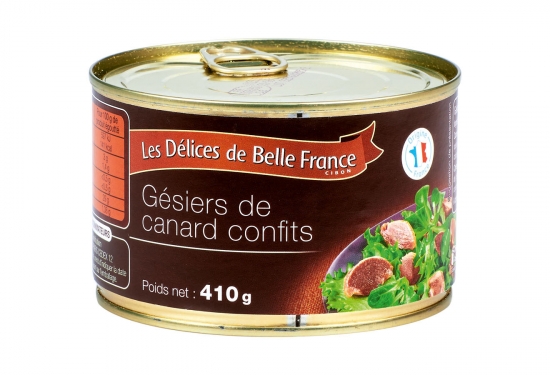 Gésiers de canard confits