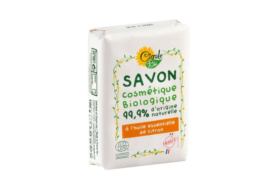 Savon bio à l'huile essentielle de citron