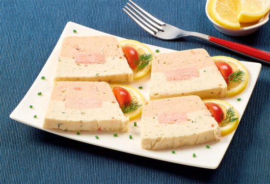 4 Tranches de terrine au saumon