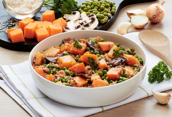 Poêlée de légumes et riz