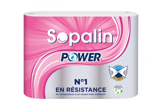 3 rouleaux d'essuie tout Power ultra résistance