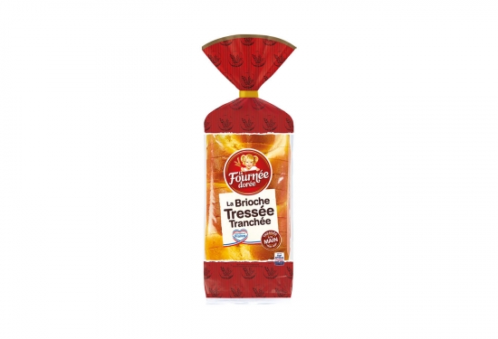 Brioche tressée tranchée