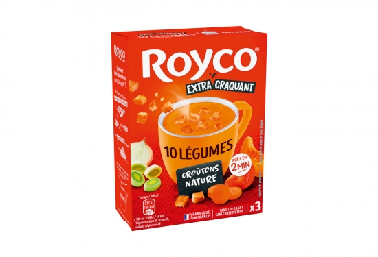 Velouté 10 légumes & croûtons