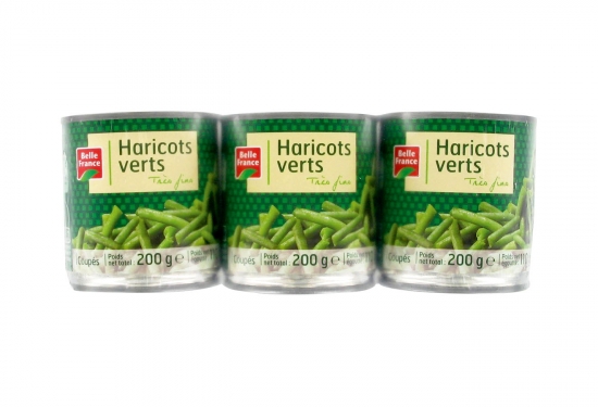 3 x 1/4  Haricots verts très fins