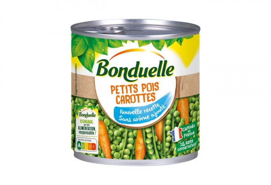 1/2 Petits pois carottes sans arôme ajouté