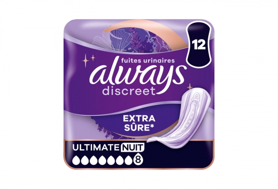 12 serviettes maxi Ultimate nuit