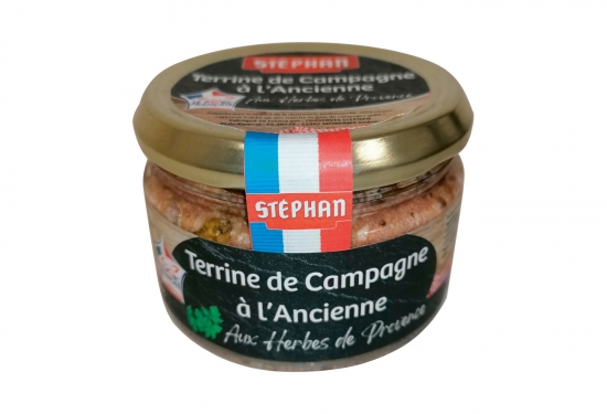 Terrine de campagne à l'ancienne aux herbes de provence