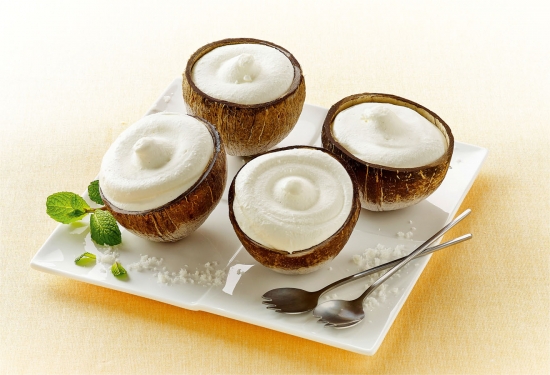 4 Noix de coco givrées