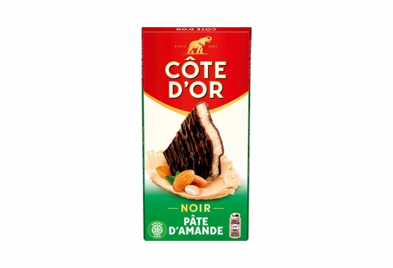 Noir fourré pâte d'amandes Côte d'Or