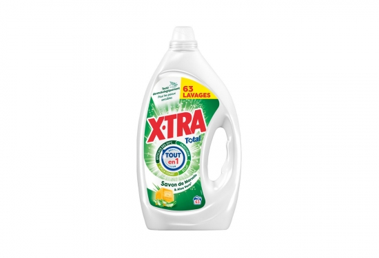 Lessive liquide X-TRA Total au savon de Marseille & aloe vera