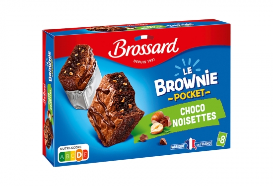 8 mini brownies choco noisettes