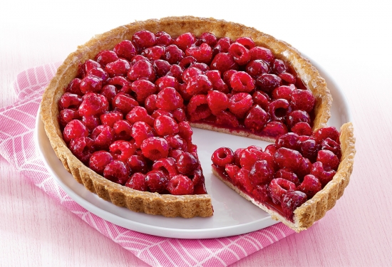 Tarte aux framboises