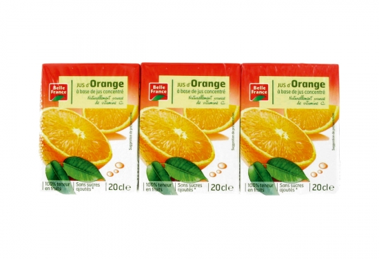 Jus d'orange sans pulpe