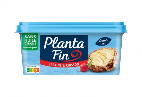 Planta Fin 1/2 sel sans huile de palme, 100% végétal