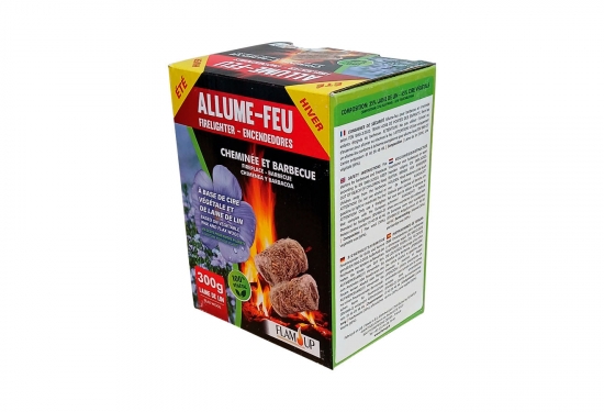 32 cubes allume-feu 100% végétal