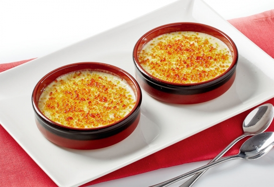 2 Crèmes brûlées, éclats de caramel